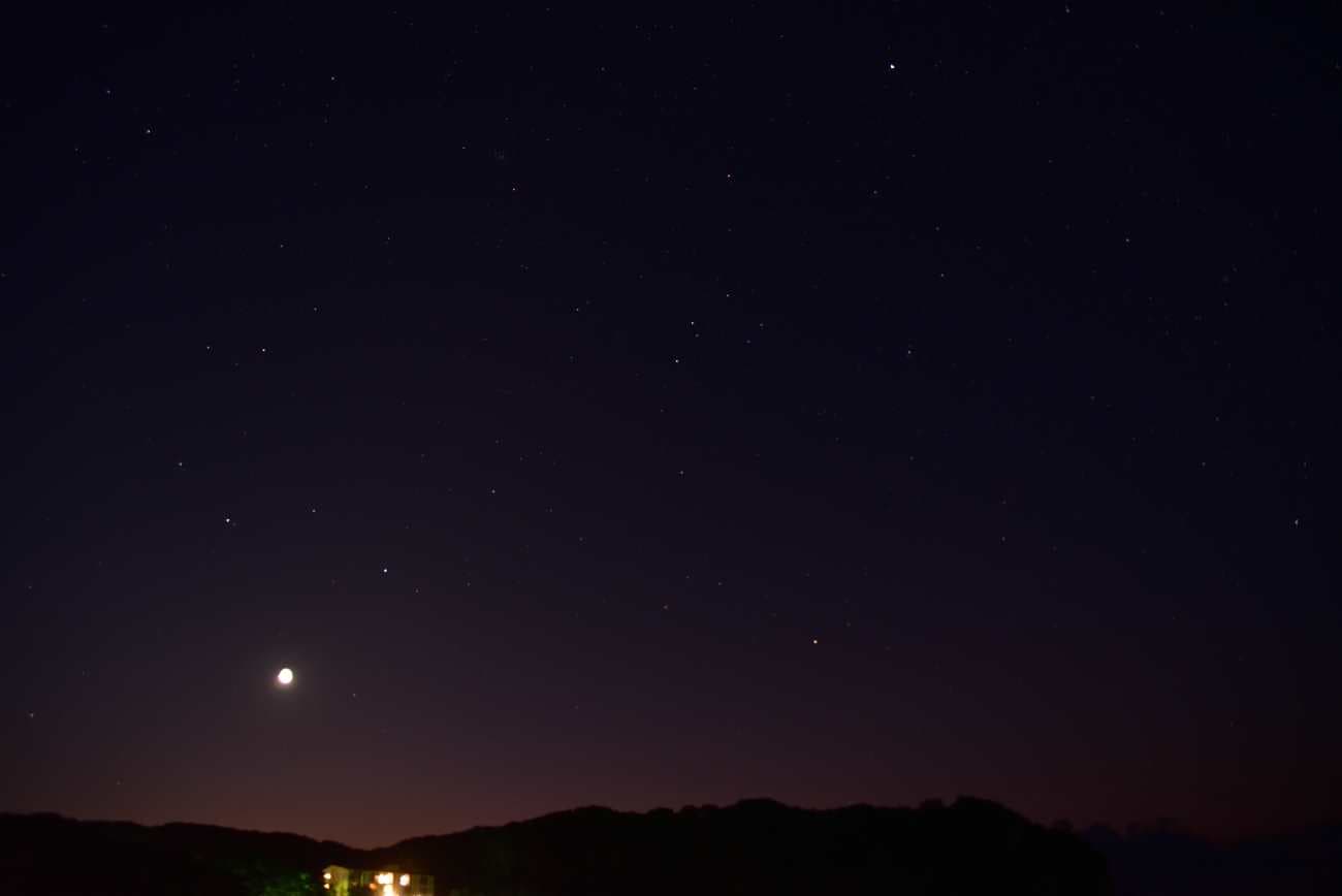 弓ヶ浜海岸の星空