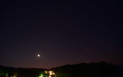 弓ヶ浜海岸の星空