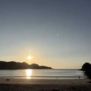 Yumigahama Beach at sunroad