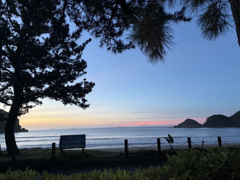 Sunrise at Yumigahama Beach